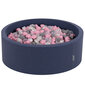 KiddyMoon pallomeri 90X30cm/600 tähteä 6Cm, tummansininen: Pearl-Grey-Transparent-Powder Pinkki hinta ja tiedot | Vauvan lelut | hobbyhall.fi