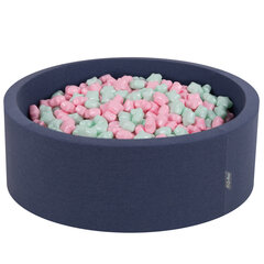 KiddyMoon pallomeri 90X30cm/600 tähteä 6Cm, tummansininen: Powder Pink Mint (Puuteri vaaleanpunainen minttu) hinta ja tiedot | Vauvan lelut | hobbyhall.fi