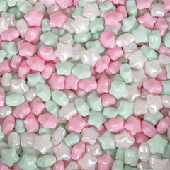 KiddyMoon pallomeri 90X30cm/300 tähteä 6Cm, Ecru: Powder Pink Pearl Mint (Puuteri vaaleanpunainen Pearl Mint) hinta ja tiedot | Vauvan lelut | hobbyhall.fi