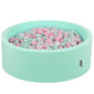 KiddyMoon pallomeri 90X30cm/300 tähteä 6Cm, Minttu: Powder Pink Pearl Mint (Puuteri vaaleanpunainen Pearl Mint) hinta ja tiedot | Vauvan lelut | hobbyhall.fi