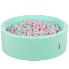 KiddyMoon pallomeri 90X30cm/600 tähteä 6Cm, Minttu: Puuteri vaaleanpunainen Pearl Mint hinta ja tiedot | Vauvan lelut | hobbyhall.fi