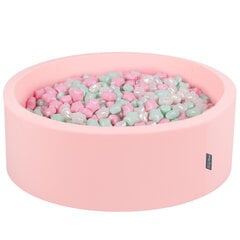 KiddyMoon pallomeri 90X30cm/300 tähteä 6Cm, vaaleanpunainen: Powder Pink Pearl Mint (Puuteri vaaleanpunainen Pearl Mint) hinta ja tiedot | Vauvan lelut | hobbyhall.fi