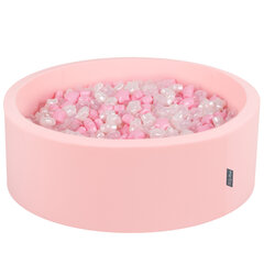 KiddyMoon pallomeri 90X30cm/300 tähteä 6Cm, vaaleanpunainen: Powder Pink-Pearl-Transparent hinta ja tiedot | Vauvan lelut | hobbyhall.fi