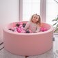 KiddyMoon pallomeri 90X30cm/300 tähteä 6Cm, vaaleanpunainen: Powder Pink-Pearl-Transparent hinta ja tiedot | Vauvan lelut | hobbyhall.fi