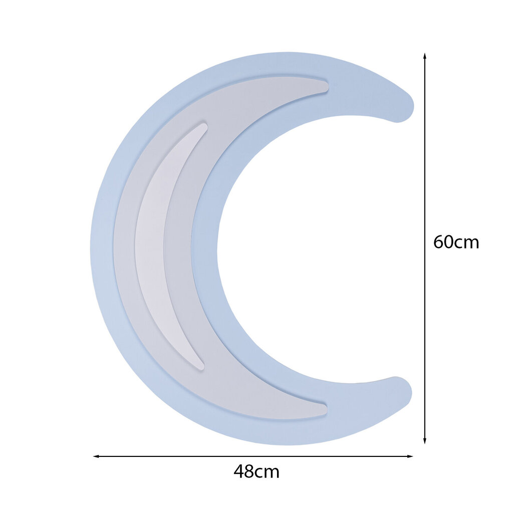 KiddyMoon Vauvojen Seinäkoriste Montessori Fun, kuu, sininen hinta ja tiedot | Sisustustuotteet | hobbyhall.fi