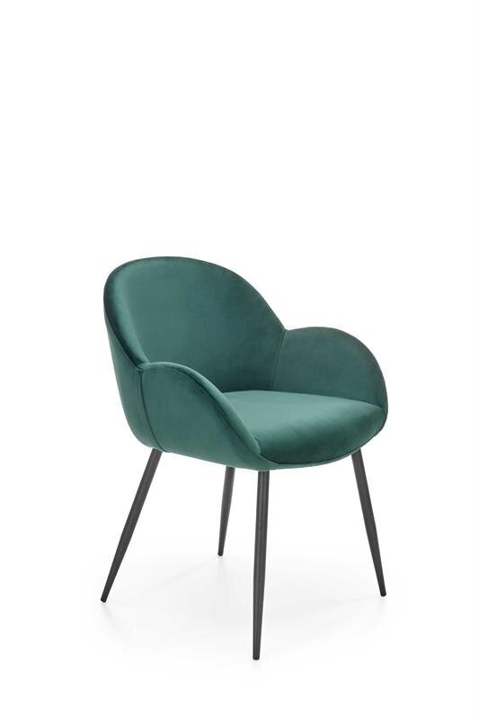 2 tuolin setti Halmar K480, vihreä hinta ja tiedot | Ruokapöydän tuolit | hobbyhall.fi