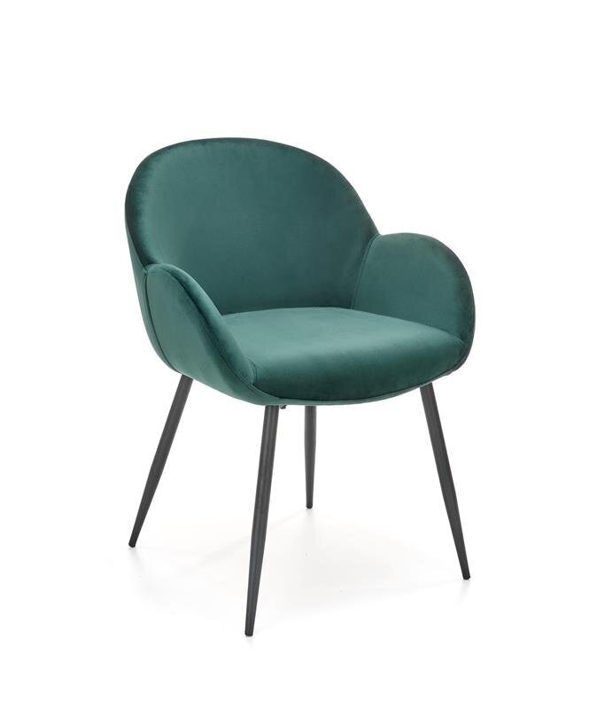 2 tuolin setti Halmar K480, vihreä hinta ja tiedot | Ruokapöydän tuolit | hobbyhall.fi