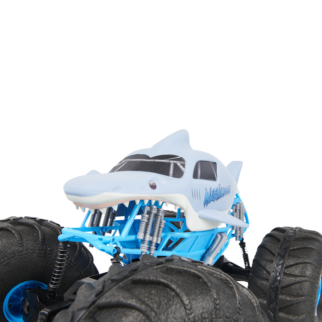 Kauko-ohjattava auto Mega Megalodon Monster Jam -maastoauto, 6064929 hinta ja tiedot | Poikien lelut | hobbyhall.fi