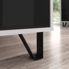 Sohvapöytä Boss - BOS-06 2D, valkoinen/musta kiiltävä hinta ja tiedot | Sohvapöydät | hobbyhall.fi