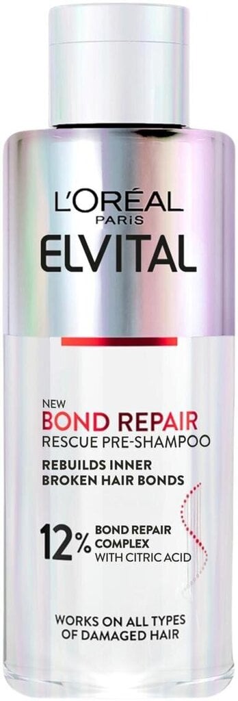 Elvital Bond Repair, 200 ml, vaurioituneille hiuksille, ennen pesua, 200 ml hinta ja tiedot | Hoitoaineet | hobbyhall.fi