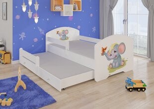 Adrk Furniture Pepe II, valkoisen värinen lastensänky hinta ja tiedot | Lastensängyt | hobbyhall.fi