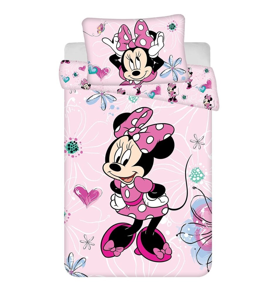 Pussilakanasetti Minnie Mouse, 100 x 135 cm + tyynyliina 40 x 60 cm hinta ja tiedot | Vuodevaatteet lapsille | hobbyhall.fi