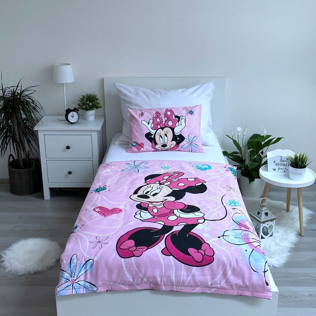 Pussilakanasetti Minnie Mouse, 100 x 135 cm + tyynyliina 40 x 60 cm hinta ja tiedot | Vuodevaatteet lapsille | hobbyhall.fi