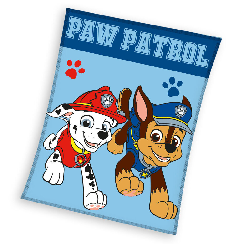 Lasten fleecepeitto Paw Patrol, 130x170 cm hinta ja tiedot | Päiväpeitot ja huovat | hobbyhall.fi