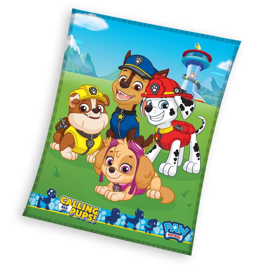 Lasten fleecepeitto Paw Patrol, 150x200 cm hinta ja tiedot | Päiväpeitot ja huovat | hobbyhall.fi