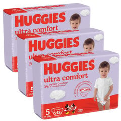 Teippivaipat Huggies Ultra Comfort, 5, 11-25kg, 126 vaippaa hinta ja tiedot | Huggies Vauvan hoito | hobbyhall.fi