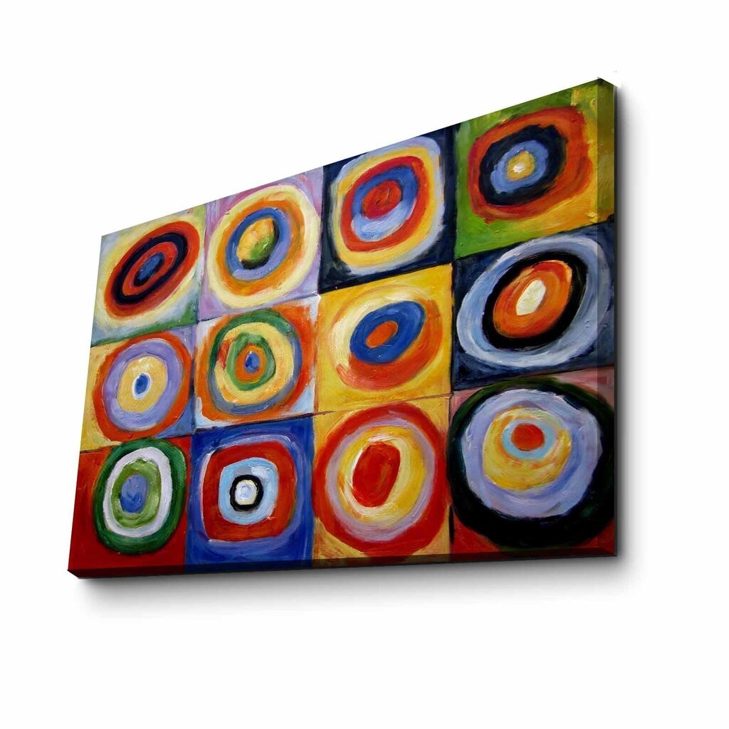 Taulu Farbstudie Quadrate (Wassily Kandinsky) hinta ja tiedot | Taulut | hobbyhall.fi