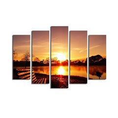 Viisiosainen taulu Sunset hinta ja tiedot | Taulut | hobbyhall.fi