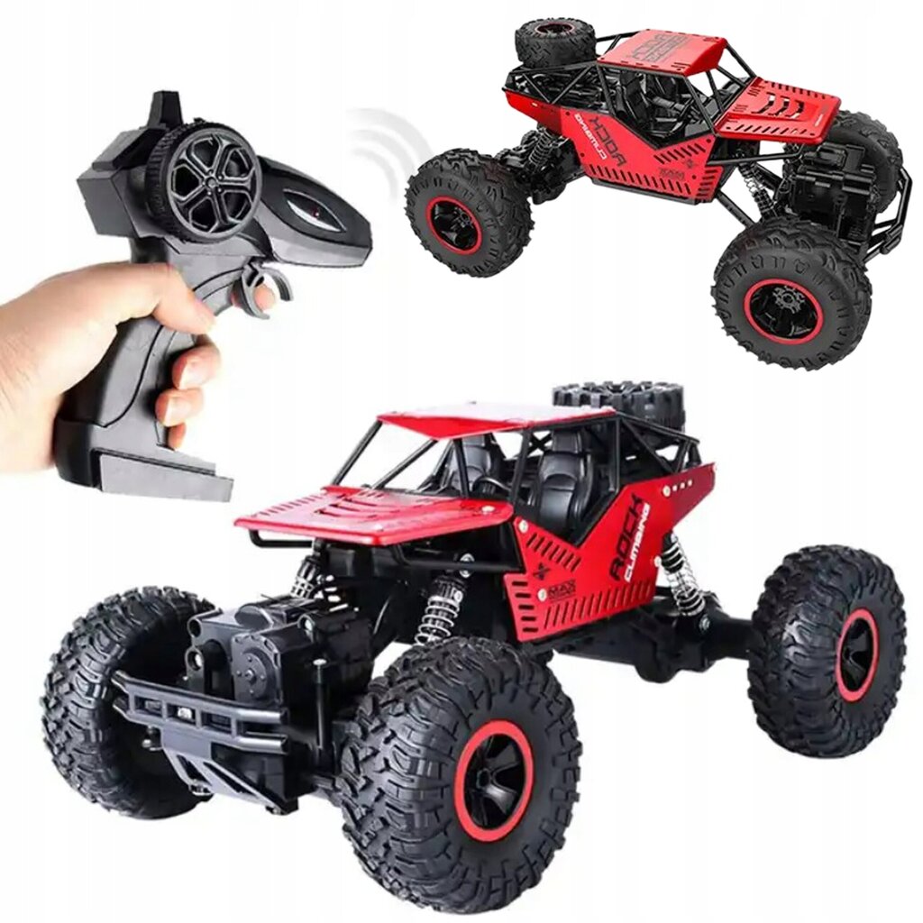 Kauko-ohjattu auto, Off-Road, 4x4 hinta ja tiedot | Poikien lelut | hobbyhall.fi