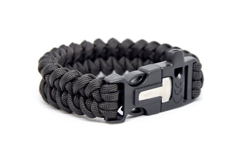 Cordell Musta Paracord HJ-B-007 hinta ja tiedot | Miesten korut | hobbyhall.fi