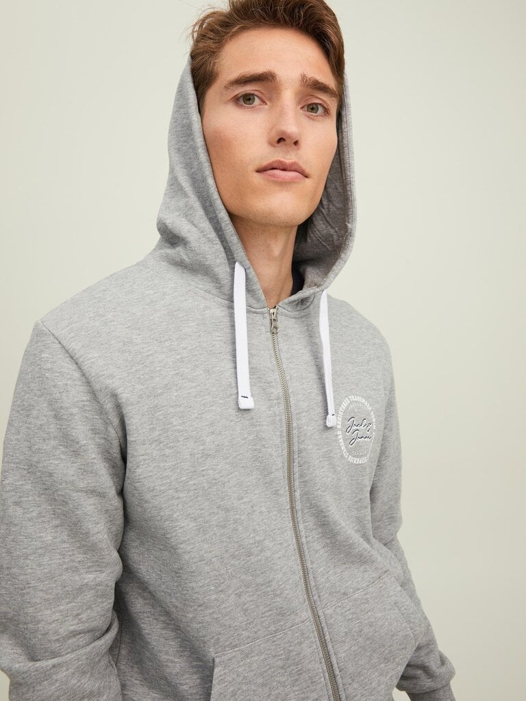 Jack & Jones miesten collegepaita 12211515*01, vaaleanharmaa hinta ja tiedot | Miesten puserot ja hupparit | hobbyhall.fi