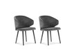 2 tuolin setti Windsor and Co. Nemesis, tummanharmaa hinta ja tiedot | Ruokapöydän tuolit | hobbyhall.fi