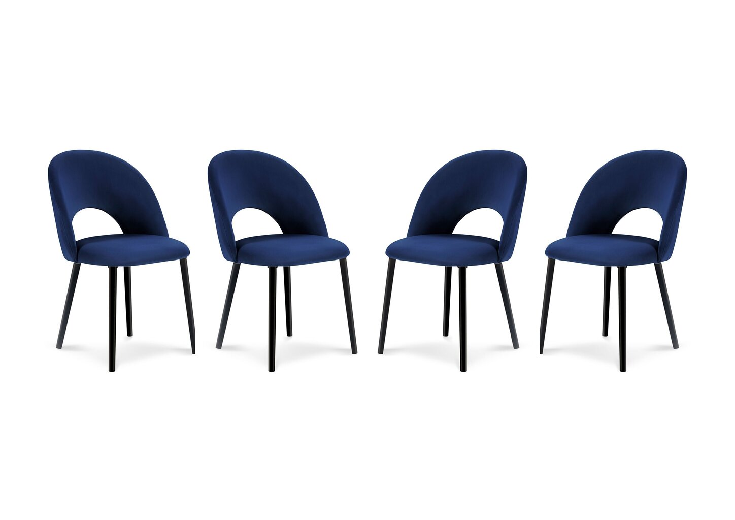4 tuolin setti Milo Casa Lucia, tummansininen hinta ja tiedot | Ruokapöydän tuolit | hobbyhall.fi