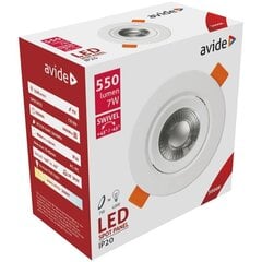 Avide LED Kattovalaisin 7W 3000K Ø90mm, pyöreä hinta ja tiedot | Upotettavat valaisimet ja LED-valaisimet | hobbyhall.fi