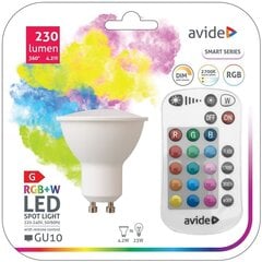 LED-lamppu Avide Smart RGB 4.2W GU10 230lm kaukosäätimellä hinta ja tiedot | Lamput | hobbyhall.fi