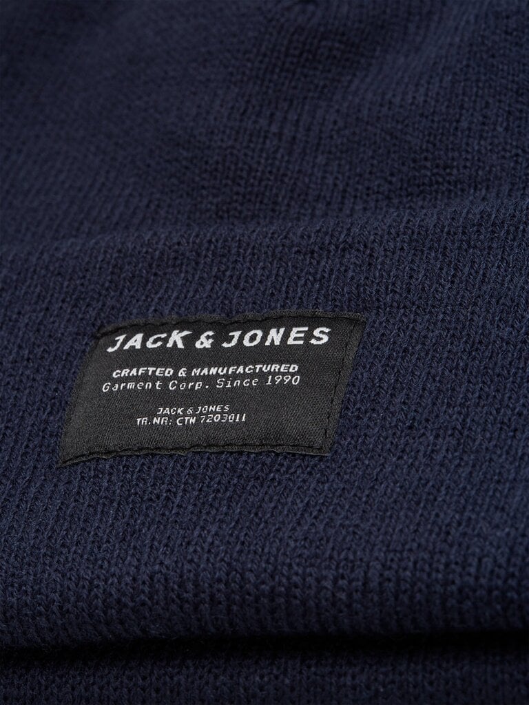 JACK & JONES miesten pipo 12092815*05, tummansininen hinta ja tiedot | Miesten hatut, huivit ja käsineet | hobbyhall.fi