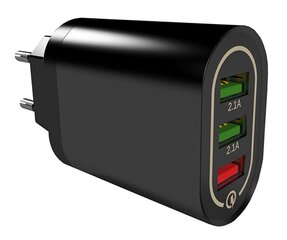 Nopean latauksen 3xUSB-laturi Perf 37D hinta ja tiedot | Perf Perform Puhelimet, älylaitteet ja kamerat | hobbyhall.fi