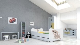 Lastensänky Adrk Furniture Gonzalo dog, 70x140 cm, valkoinen hinta ja tiedot | Lastensängyt | hobbyhall.fi