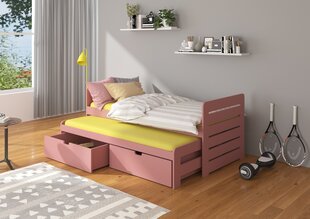 Lasten sänky ADRK Furniture Tomi, 90x200 cm, roosa hinta ja tiedot | Lastensängyt | hobbyhall.fi