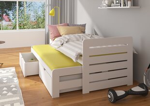 Lasten sänky ADRK Furniture Tomi, 90x200 cm, ruskea hinta ja tiedot | Lastensängyt | hobbyhall.fi