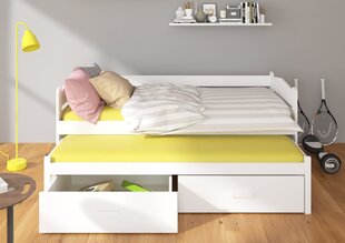 Lasten sänky ADRK Furniture Tiarro 90x200 cm, harmaa/ruskea hinta ja tiedot | Lastensängyt | hobbyhall.fi