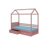 Sänky ADRK Furniture Rose 90 cm x 200 cm, roosa hinta ja tiedot | Lastensängyt | hobbyhall.fi