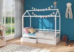 Sänky ADRK Furniture Rose 90 cm x 200 cm, valkoinen hinta ja tiedot | Lastensängyt | hobbyhall.fi