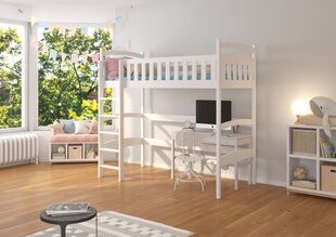 Parvisänky Adrk Furniture Miago 80x180 cm, valkoinen hinta ja tiedot | Lastensängyt | hobbyhall.fi