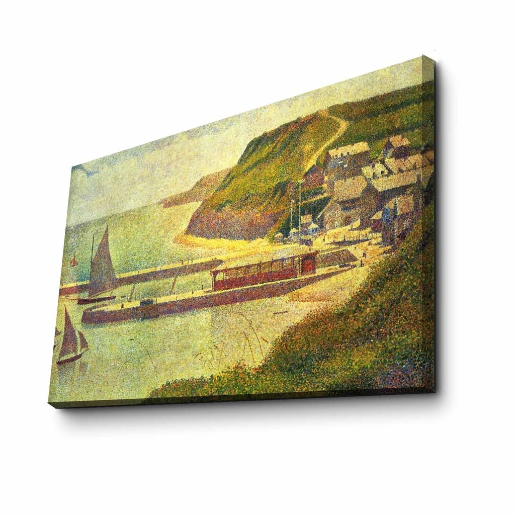 Taulu Harbor at Port - en - Bessin High Tide (Georges Seurat) hinta ja tiedot | Taulut | hobbyhall.fi