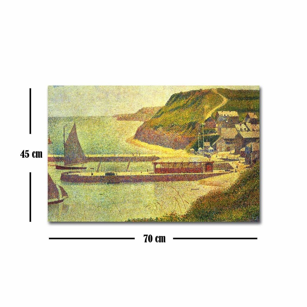 Taulu Harbor at Port - en - Bessin High Tide (Georges Seurat) hinta ja tiedot | Taulut | hobbyhall.fi