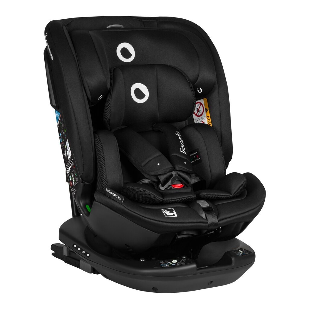 Turvaistuin Lionelo Bastiaan I-koko, 0-36 kg, Black Carbon hinta ja tiedot | Turvaistuimet | hobbyhall.fi