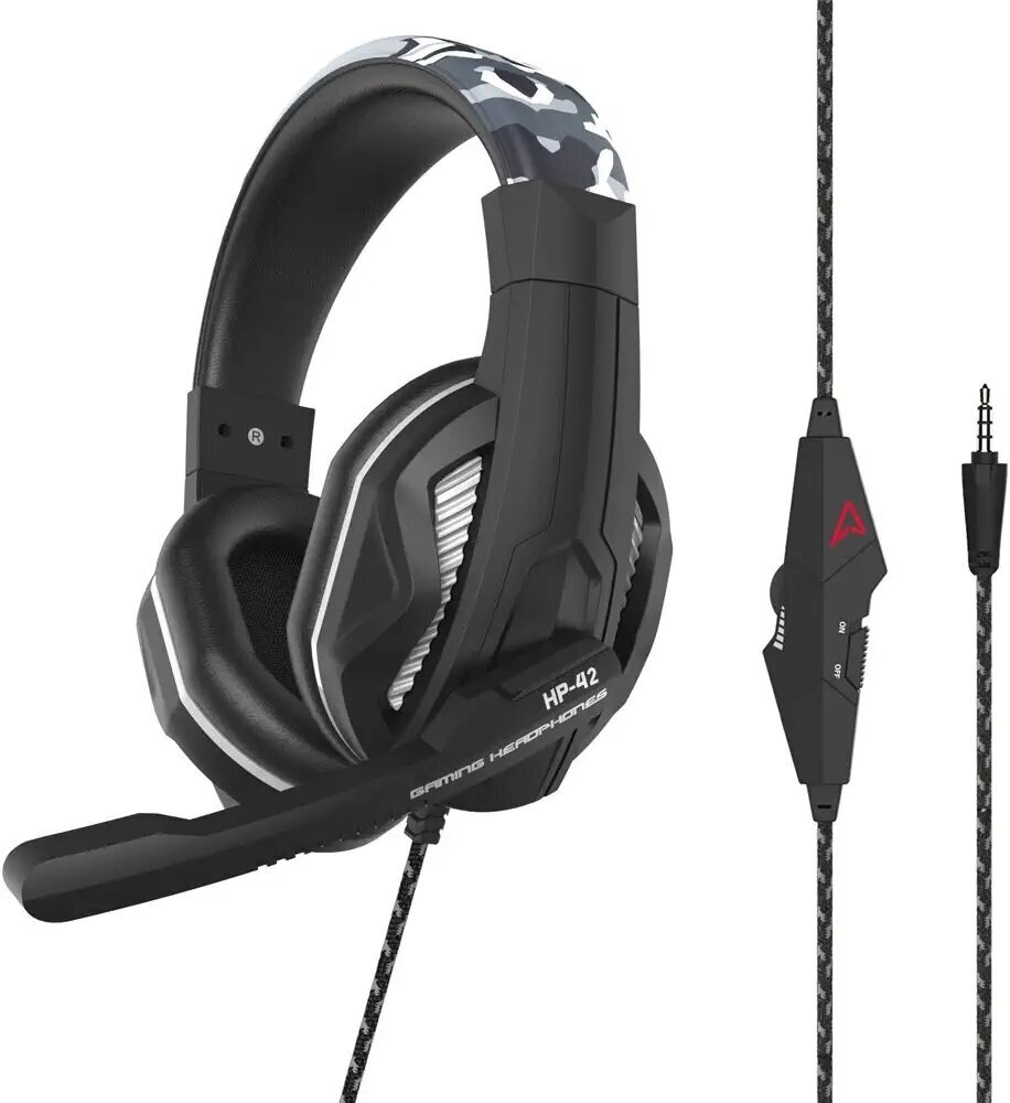 Steelplay Wired Stereo Headset Hp42 (Ps4/Xbox One/PC) - Camo hinta ja tiedot | Kuulokkeet | hobbyhall.fi