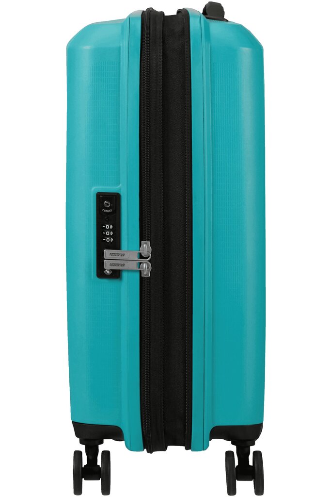 American Tourister Aerostep Spinner Turquoise Tonic 55 cm, sininen hinta ja tiedot | Matkalaukut ja -kassit | hobbyhall.fi