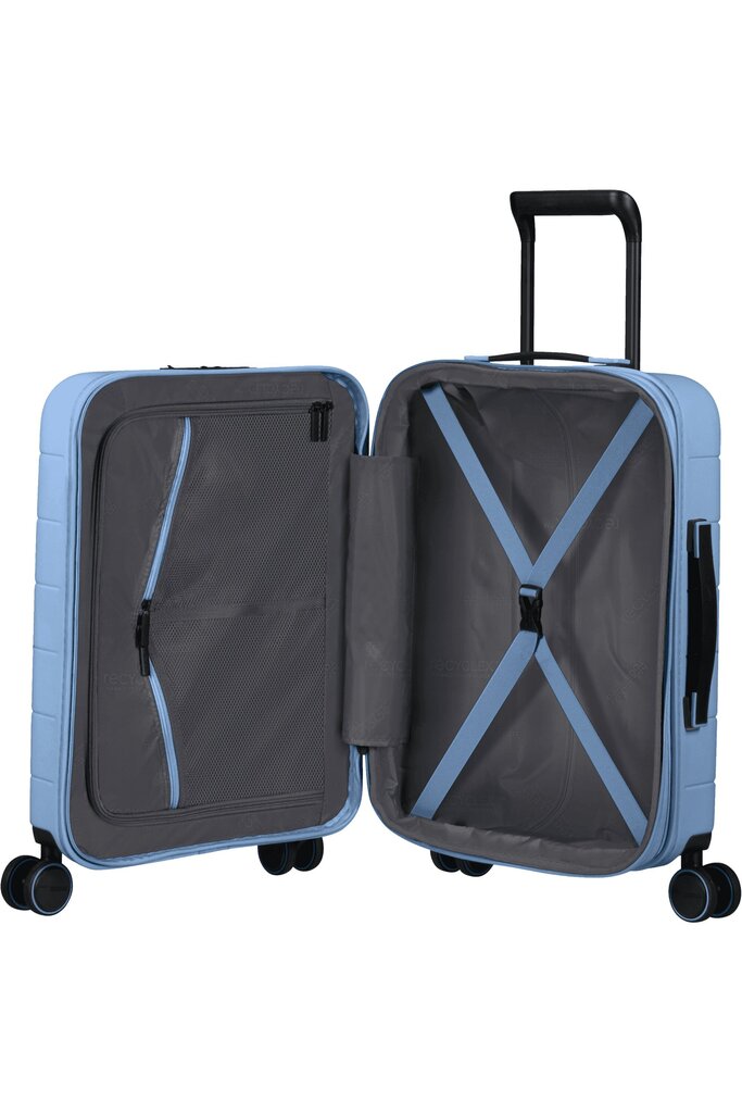 American Tourister Novastream Spinner Pastel Blue S 55cm, sininen hinta ja tiedot | Matkalaukut ja -kassit | hobbyhall.fi