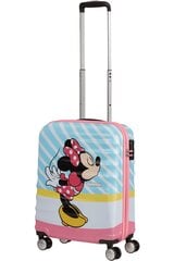 American Tourister Wavebreaker Spinner Disney Minnie Pink Kiss 55 cm, valkoinen hinta ja tiedot | Matkalaukut ja -kassit | hobbyhall.fi