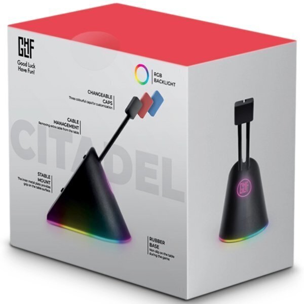 GLHF – Citadel Mouse Bungee Colorful, 3 clips, RGB hinta ja tiedot | Hiiret | hobbyhall.fi