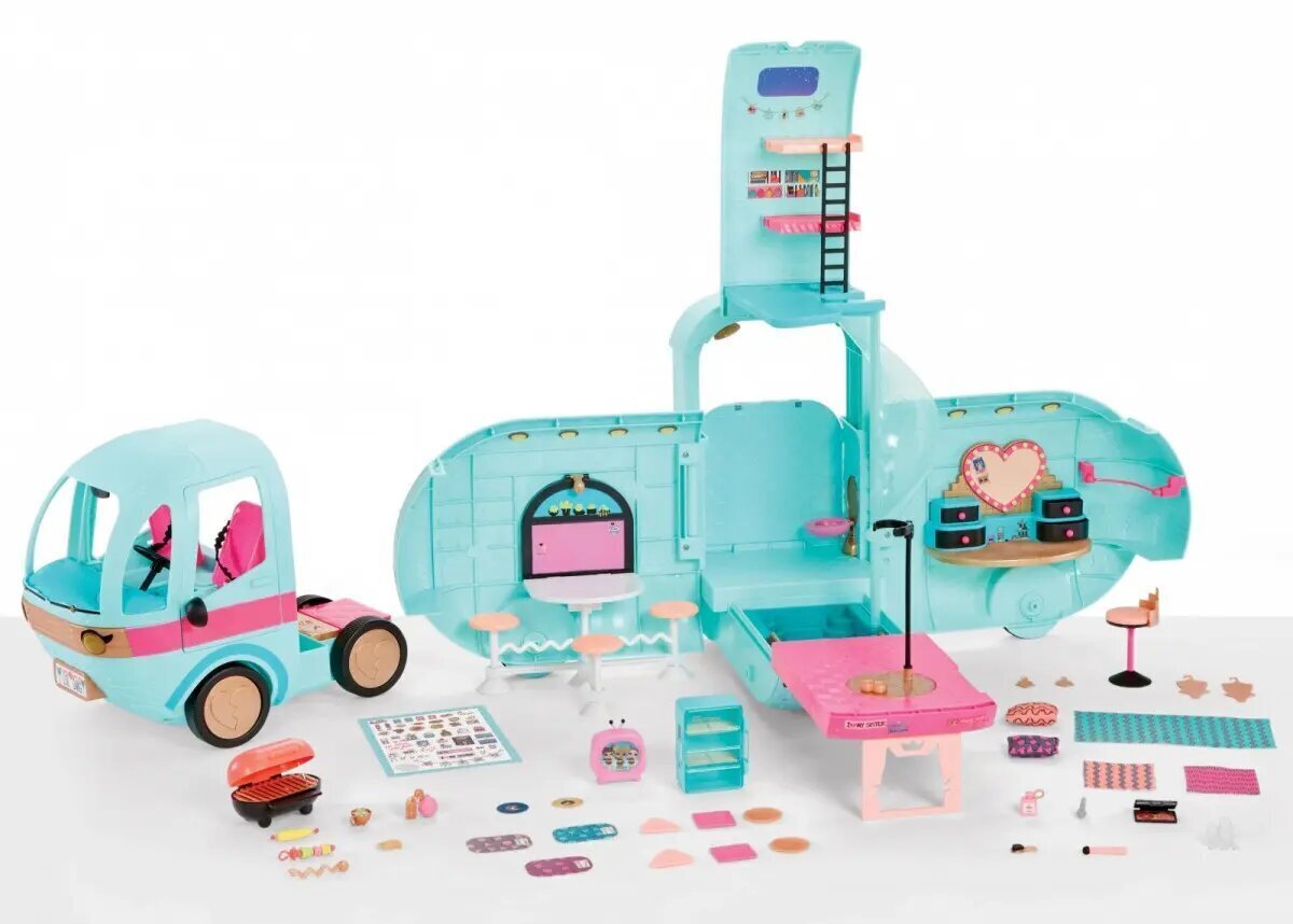 Muunneltava 4-in-1 "L.O.L. Surprise Glam N Go Camper" hinta ja tiedot | Tyttöjen lelut | hobbyhall.fi