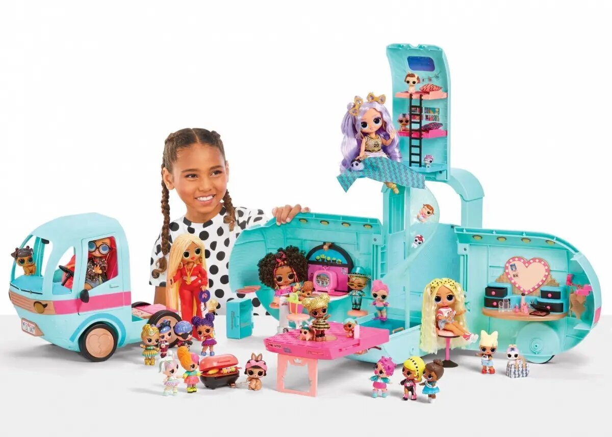 Muunneltava 4-in-1 "L.O.L. Surprise Glam N Go Camper" hinta ja tiedot | Tyttöjen lelut | hobbyhall.fi