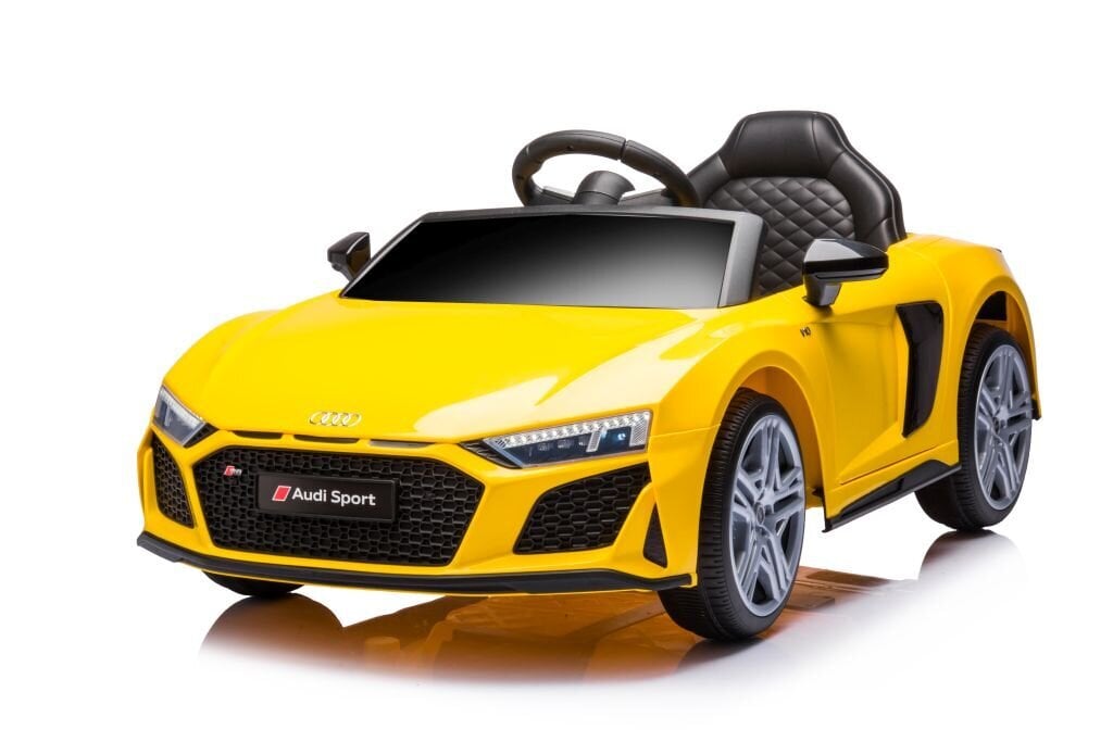 Sähköauto lapsille AUDI R8 A300, keltainen hinta ja tiedot | Lasten sähköautot | hobbyhall.fi