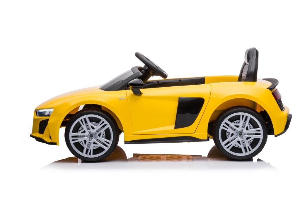 Sähköauto lapsille AUDI R8 A300, keltainen hinta ja tiedot | Lasten sähköautot | hobbyhall.fi